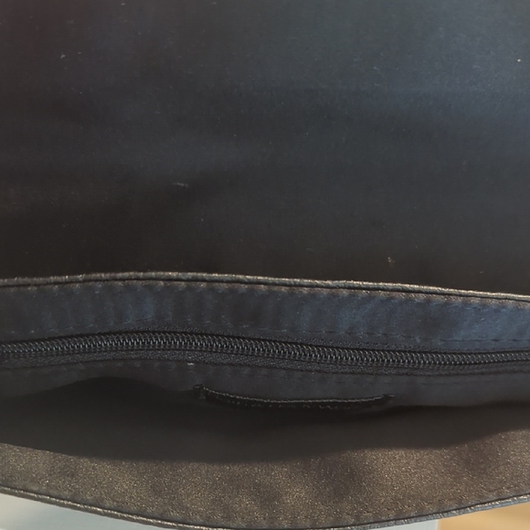 Bath & Body Works Black Leather Clutch with Silver Buckle NWOT - Picture 9 of 10
